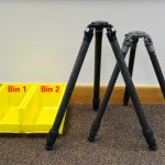 Pre-cleaning set-up for tripods.
