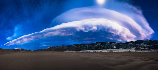 Lenticular Clouds Over Great Sand Dunes National Park