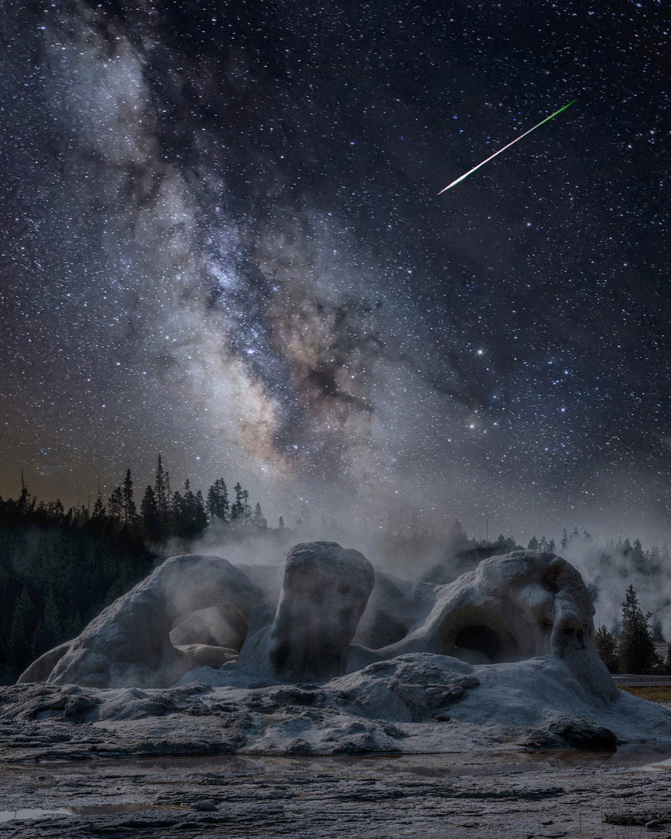 Perseid Meteor Shower by Christine Kenyon